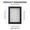 Classic Black Wood Shadown Box Frame with Acrylic Front - White Suede Backing, 30 Sizes